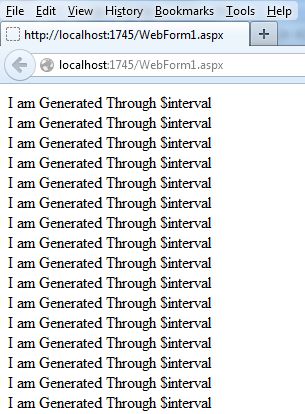 interval in AngularJS